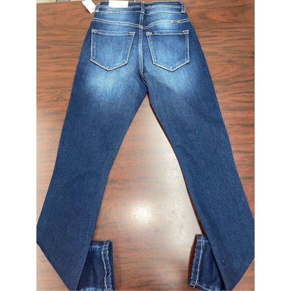 NWT KanCan Maurices High Rise Crop Distressed Denim Jeans Size 23x25 - Picture 3 of 7